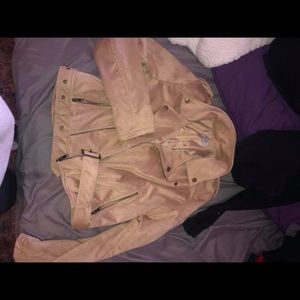 Tobi suede moto jacket